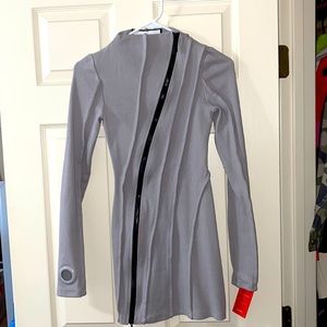 Brand New BBXBRAND Crayon Grey Ribbed Mini dress. Size UK10//US 6